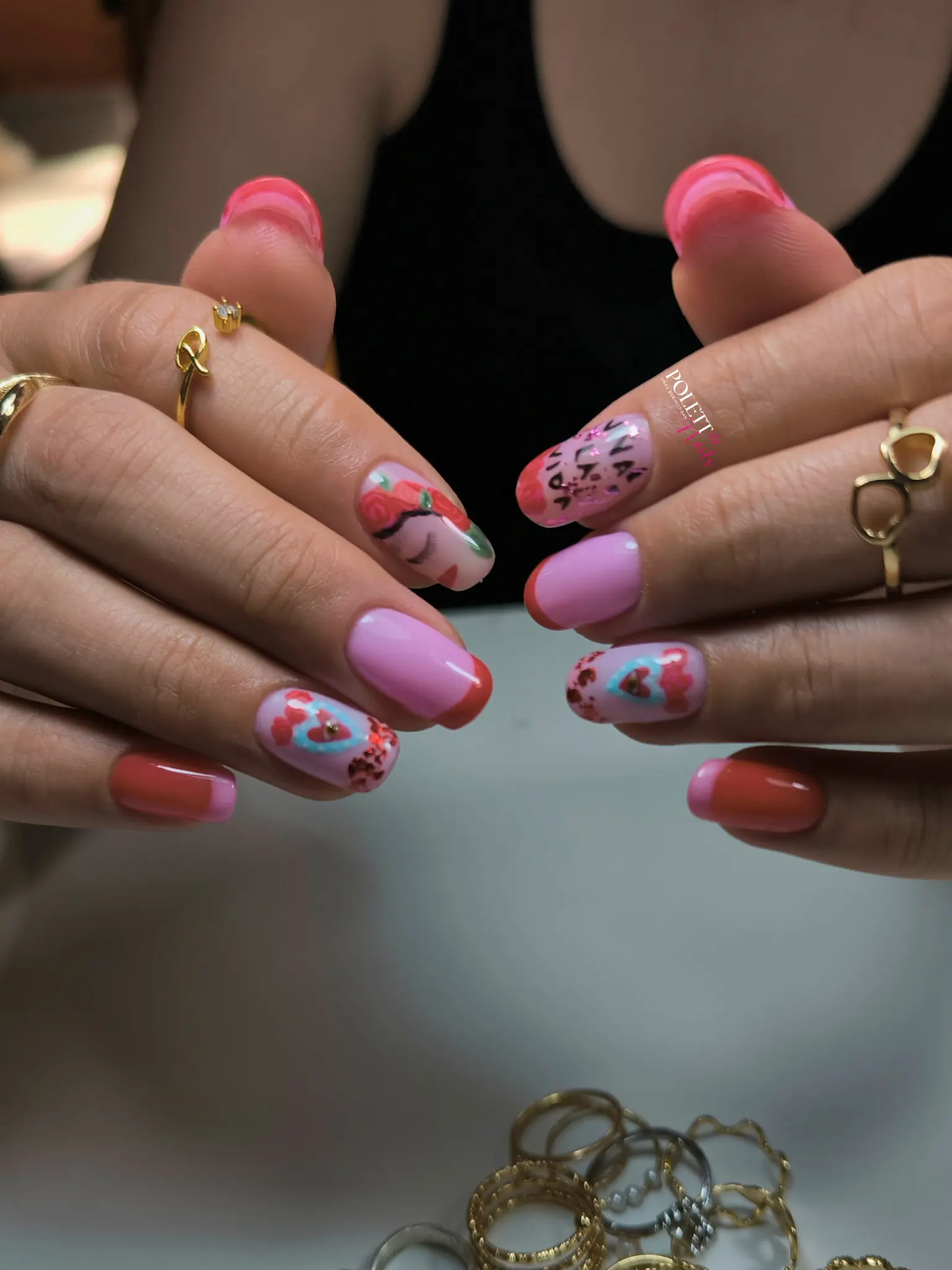 Nail art en soft gel
